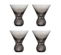 Bloomingville Corliss - Set di 4 bicchieri da cocktail, in vetro, 9,5 x 11 cm, 165 ml