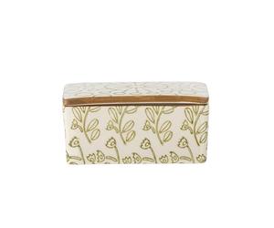 Bloomingville Creative Collection Maple - Contenitore per burro in gres porcellanato, 12,5 x 6 x 9,5 cm, 280 ml