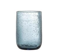 Bloomingville Creative Collection Tabby - Set di 4 bicchieri da 330 ml, colore: blu, vetro, dimensioni 7 x 10,5 cm