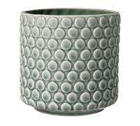 Bloomingville Dot - Vaso da fiori decorativo per interni, stile retrò, creativo, S (12,5 cm ø), verde, ceramica