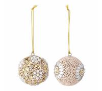 Bloomingville Eleanore Ornamento, Rosa, Ø7,5 cm, Set of 2