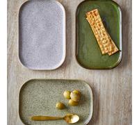 Bloomingville Green Stoneware Addison set di 3 piatti