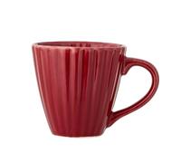 Bloomingville Latina - Tazza in gres porcellanato, diametro 8,5 x 8,5 cm, 220 ml (rosso)