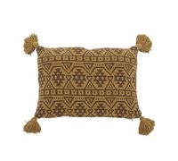 Bloomingville Lyla - Cuscino in cotone riciclato, colore: Marrone