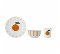 Bloomingville MINI - Agnes 82062000 - Set di stoviglie, colore: arancione, ferro