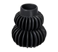 Bloomingville Moderno gres plissettato, vaso nero