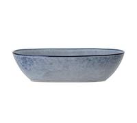 Bloomingville NORDIC Sandrine 82046928 - Ciotola in gres porcellanato, 25,5 x 16,5 cm, colore: Blu