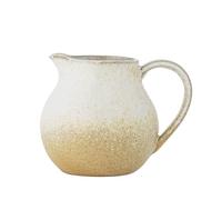 Bloomingville Paula - Brocca per latte in gres porcellanato, design decorativo, perfetto per il tavolo della colazione, con struttura naturale, 435 ml