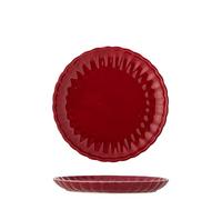 Bloomingville Piatto Latina D20 x 2 cm, piatto piano in gres porcellanato, piatto in ceramica di alta qualità per l'uso quotidiano e occasioni speciali, lavabile in lavastoviglie e adatto al microonde