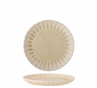Bloomingville Piatto Latina D20 x 2 cm, piatto piano in gres porcellanato, piatto in ceramica di alta qualità per l'uso quotidiano e occasioni speciali, lavabile in lavastoviglie e adatto al microonde