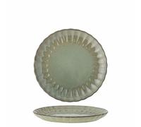 Bloomingville Piatto Latina D20 x 2 cm, piatto piano in gres porcellanato, piatto in ceramica di alta qualità per l'uso quotidiano e occasioni speciali, lavabile in lavastoviglie e adatto al microonde