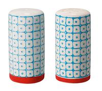 Bloomingville Piccoli agitatori di Sale e Pepe Carla - in gres colorato ø 3,5 H 7 cm, Blu, Ceramica Gres