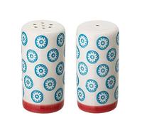 Bloomingville Piccoli agitatori di Sale e Pepe Emma - in gres colorato ø 3,5 H 7 cm, Blu, Ceramica Gres