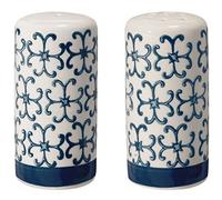 Bloomingville Piccoli agitatori di Sale e Pepe Kristina - in gres colorato ø 3,5 H 7 cm, Rosso Blu Verde, Ceramica Gres