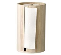 Bloomingville - Porta rotolo da cucina, in legno, 25,5 cm, colore: Marrone