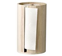 Bloomingville - Porta rotolo da cucina, in legno, 25,5 cm, colore: Marrone