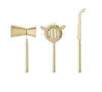Bloomingville Set cocktail Curacao Gold 3 pezzi