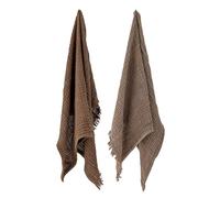 BLOOMINGVILLE - Set di 2 - Asciugamano da Cucina Malucca - Cotone Marrone (82059588)