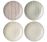 Bloomingville Set di 4 piatti Karine, in ceramica, 25 cm