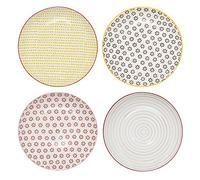 Bloomingville Set di 4 piatti Susie multicolori