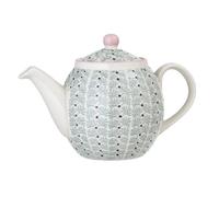 Bloomingville Teiera Maya Ceramica Stoviglia 1.2 Litro Turchese con Coperchio