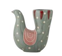 Bloomingville Trudy - Vaso verde in gres porcellanato, lunghezza 19 x altezza 19 x 7,5 cm