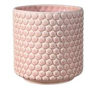 Bloomingville Vaso DOT - per Fiori da Interno e Piante da Interno, Piante grasse, Cactus, Orchidee M (15,5 cm ø), Rosa, Ceramica Gres