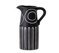 Bloomingville Vaso Troy, nero, in ceramica, 17 cm