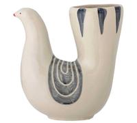Bloomingville Vaso Trudy Bianco Ceramica Uccello 19 CM Vaso da Fiori