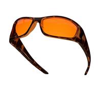 Bloomoak Occhiali 99% Blue Light Blocking, occhiali per dormire di notte, occhiali da gioco, avvolgenti bloccano la parte superiore, luci blu laterali e frontali, per uso notturno di computer, tablet