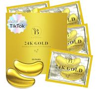BLOOMORA 24K Gold Patch Occhi (30 paia) - Maschera Contorno Occhi con Niacinamide e Acido Ialuronico - Patch Occhiaie e Borse, Eye Mask Illuminante