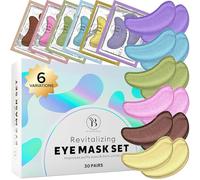 BLOOMORA Patch Occhi (30 paia, mix varietà) - Maschera Occhi con Niacinamide e Acido ialuronico - Eye Patch - Maschera Occhiaie - Patch Occhiaie e Borse - Maschera Contorno Occhi