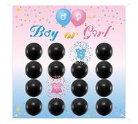 BLOOMWIN Gender Reveal Freccette e Palloncini Board - Ragazzo o Ragazza Giochi - Baby Dart Board Game Ideas