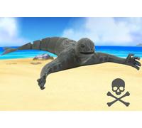 Bloop Vs El Gran Maja Creatura Marina NINGEN, NINJEN - Giocattoli Fidget 3D Neri