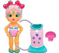 Bloopies Sirenetta Magiche Coda Layla, Bambola Sirena con Coda Rimovibile e con Il Suo Amico del Mare, Spruzzano Acqua e Fanno Bolle, Gioco da Bagno e Giochi d'Acqua per Bambini +2 Anni