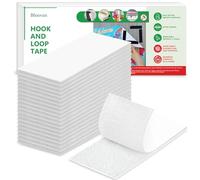 Blooven Autoadesivo Nastro Adesivo 20 PCS 50 x 100 mm, Autoadesivo Forte Universale (20 Pezzi 50 x 100mm, Bianco)