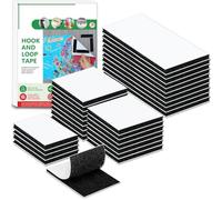 Blooven Autoadesivo Nastro Adesivo 30 PCS, Autoadesivo Forte Universale (30 Pezzi, Nero)