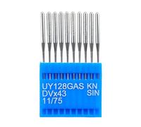 Blooy - UY128GAS KN (punta a sfera piccola) ago per macchina da cucire industriale a punto focale (Flatlock) TVX3 DVX43 (100 pezzi) (taglia 11)