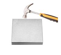 Bloque de banco de acero CHENTEC, herramienta de joyero, bloque de banco met lico para estampado y joyer a (10 x 10 x 1,27 cm)