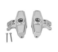 Bloque de rueda de aleación de aluminio RC C Hub Carrier para UDIRC UD1002, UD1002SE y SG1002; pieza de repuesto para camión todoterreno desértico 1/10 con tornillos; actualización (Argento)