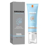 Bloqueador Solar Facial, Crema Solare Minerale per il Viso, Protezione Solare Trasparente SPF 50, Idratante Idratante, Leggera e Non Untuosa, per Tutti i Tipi di Pelle (1PC)