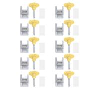 Bloques de ventanas correderas, puerta corredera de bloqueo de 10 piezas en la mejora ajustable de aluminio de la casa para verticales y ventanas horizontales