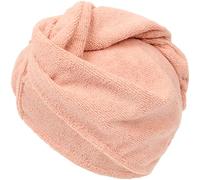 Blossity Turbante Capelli in Microfibra, Asciugamano Super Assorbente per Asciugatura Rapida, Leggero con Bottone Anti-Crespo, Certificato OEKO-TEX, Ideale per Capelli Ricci e Lunghi, Colore Pesca