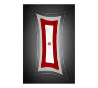 BLOSSOM APPLIQUE MODERNA 47X25 IN VETRO 4 COLORAZIONI LAVORATA A MANO MADE IN ITALY