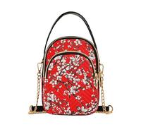 Blossom Branches Flowers Red Ladies Crossbody Bags Borse a tracolla da donna