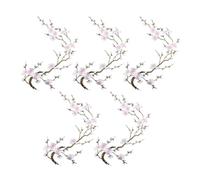 Blossom Patches Iron On 5 Pieces - Colorful Adhesive DIY Applique