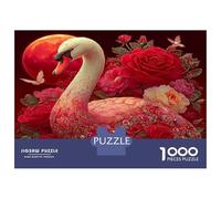 Blossom Swan Art 1000 Pezzi Puzzle - Cartone Spesso E Durevole & Puzzle Impossibile Lush Vibrant Petals - Per Appassionati Di Puzzle 38x26cm/1000pcs Regalo Per Appassionati Di Puzzle