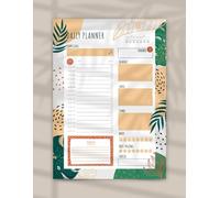 Blossom & Thrive: Your Daily Planner for a Balanced Life: 100-Page Notebook to Organize Your Day, Track Your Habits, and Cultivate a Healthy Lifestyle with Meal Planning, Goal Setting, and To-Do Lists