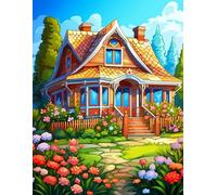 Blossoms and Barns: A Giant Coloring Book of Country Homes and Fields 500 pages.: Fill your world with color through rustic charm and blooming joy.