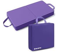 BLOSTM Cuscino per inginocchiarsi da giardino extra spesso, grande, pieghevole, con manici, in memory foam, impermeabile, per giardinaggio, lavori domestici (viola)